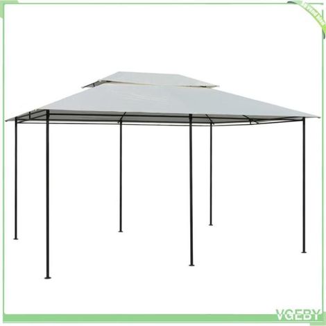 Tonnelle - FAFEICY - 43216 - 4x3 m - Rideaux refermables - Toit ventilé (1/5)