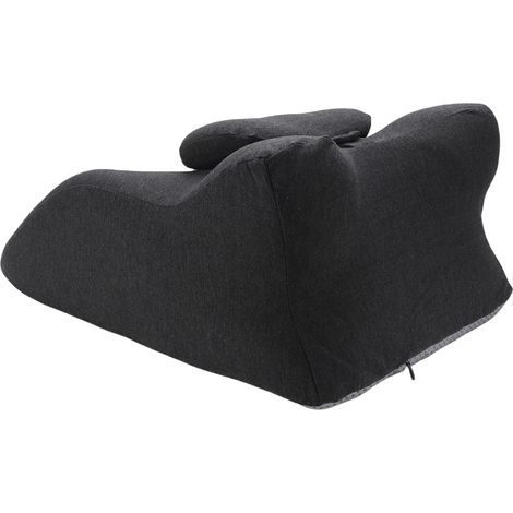 Coussin incliné ventral polyvalent ergonomique en mousse à mémoire de forme pour s'asseoir au lit lecture tête de lit lavable avec 1 petit coussin (1/5)