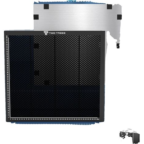 Mesa de trabajo tipo panal, diseño ligero, ventilación mejorada, kit de 430x400x22 mm. (1/2)