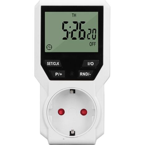 – Presa timer digitale HD 230V – Controllo preciso 16A – Risparmio energetico – 10 modalità di temporizzazione – Uscita scaldabagno -Crezuo