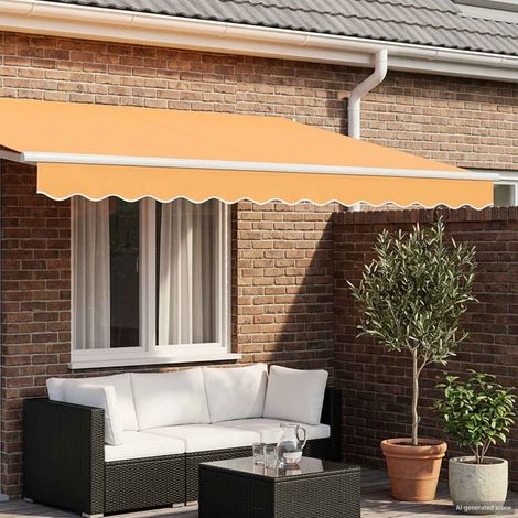 vidaXL Remplacement de lambrequin Sable 3,5 m Polyester (1/5)