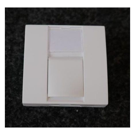 Enjoliveur pour prise RJ45 3M blanc polaire 45x45mm ALTIRA