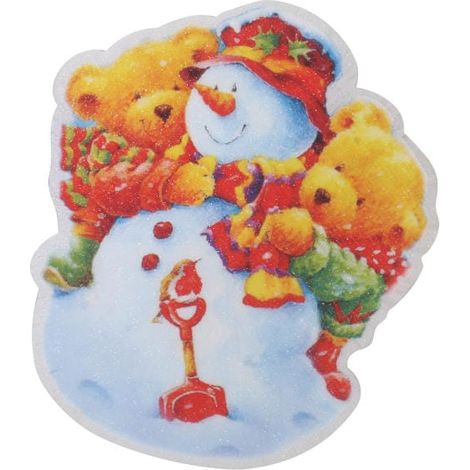 Decoración de muñeco de nieve y osito de peluche con imán (1/2)