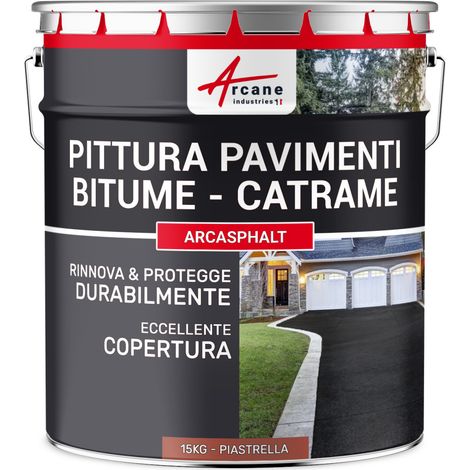 Vernice per asfalto - ARCASPHALT - 15 kg (fino a 30 m² in 2 strati) Tegola - ARCANE INDUSTRIES
