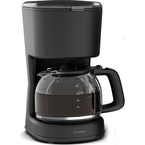 Klarstein Velaire Filterkaffeemaschine – Moderne Kaffeemaschine, 1,25 L für bis zu 10 Tassen, 900 W schnelles Brühen, Warmhaltefunktion 30 min, Ein-Knopf-Bedienung