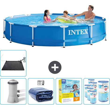 Intex Piscine Tubulaire Ronde - 366x76 cm - 6-pièces SCB25 (1/5)