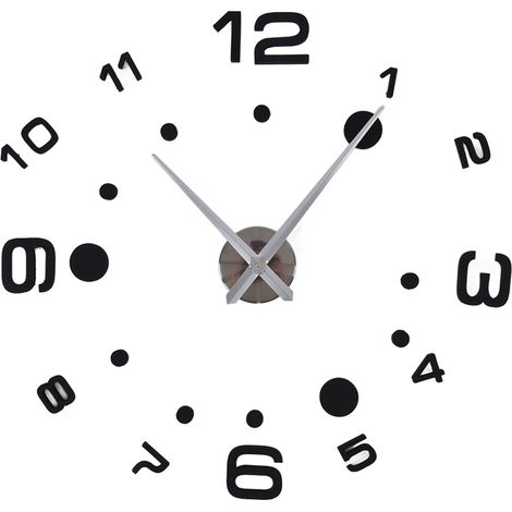 d horloge murale numérique 3D à monter soi même avec échelle