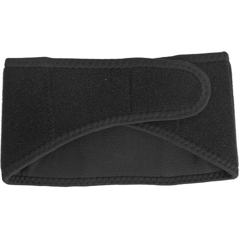 Minerve cervicale respirante et douce, collier de soutien pour la nuque, attelle orthopédique élastique, usage quotidien, noir, taille unique (1/5)