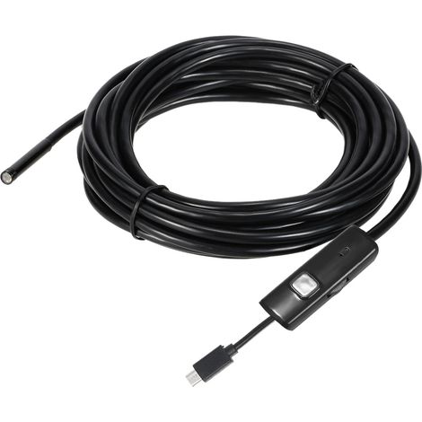 Endoscope à 6 LED 7MM, Caméra flexible imperméable IP67, 5M, Compatible avec smartphone Android OTG et PC (1/5)