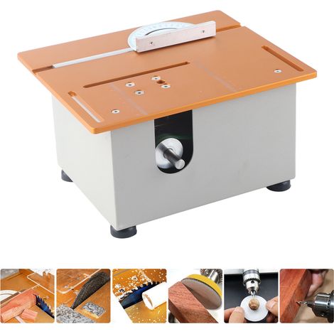 Scie de table de précision multifonctionnelle de bureau AC110V-220V 96W pour le travail du bois (norme européenne) (1/5)