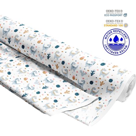 TESSUTI DECORATIVI PER ESTERNI OXFORD - Motivo Drago Pastello con Cactus I DR107 (1/5)