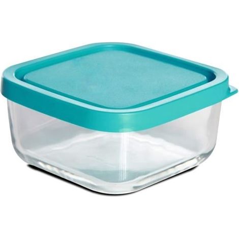 Boîte de conservation - JUANIO - Frigoverre - Carré - Verre alimentaire - 22x22x9.4 cm (1/4)