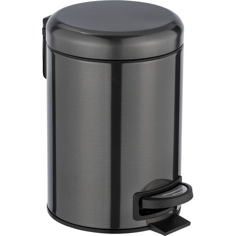 Panier salle de bain LEMAN, anthracite mat, 3 L, WENKO