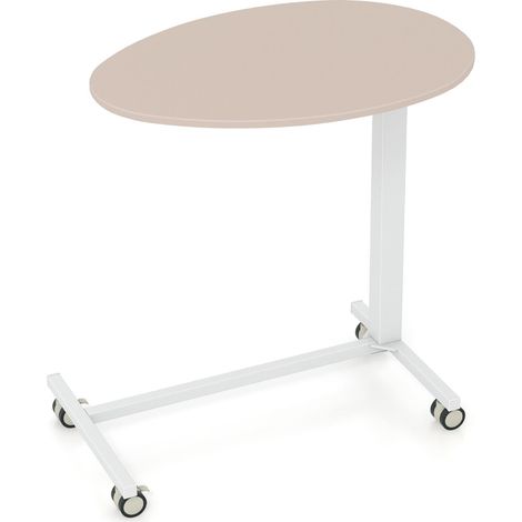 COSTWAY Mobile Standing Desk Adjustable Rolling Desk Portable Sit Stand Laptop Desk