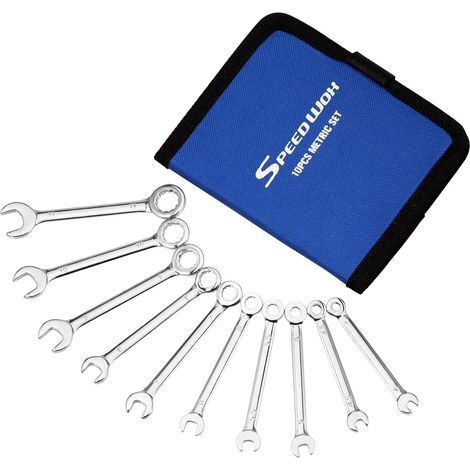 Lot de 10 mini clés mixtes 4-11mm, acier carbone pour auto maison (1/5)