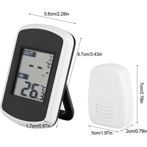 Thermomètre et humidificateur sans fil pour intérieur et extérieur TS-FT004-B (1/5)
