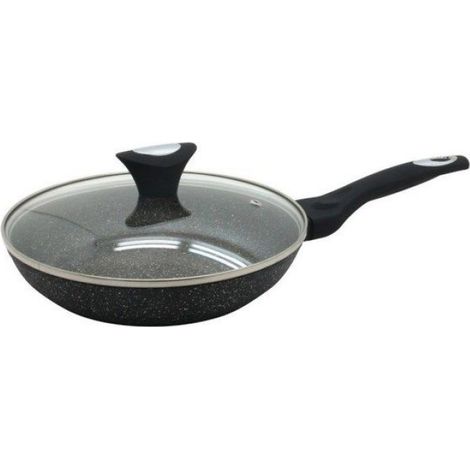 Poêle À Frire - 24 Cm - Revêtement Granite Triple Couche - Compatible Toutes Plaques Y Compris Induction - 1 Pièce (1/5)