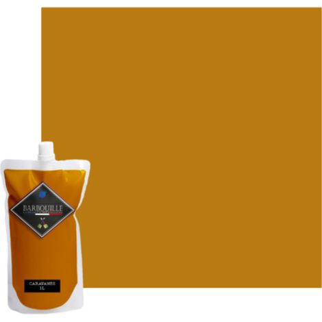 Peinture acrylique velours murs et plafonds 0,75L Jaune Moutarde Caravanes