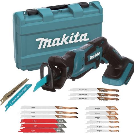 Makita DJR183Z 18v Reciprocating Recip Sabre Saw Multi Saw + Case + 17 Blades