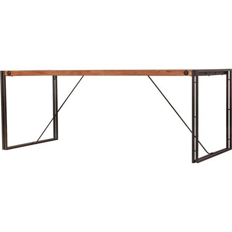 Table de repas 160 cm en bois d'acacia et métal - WORKSHOP (1/5)