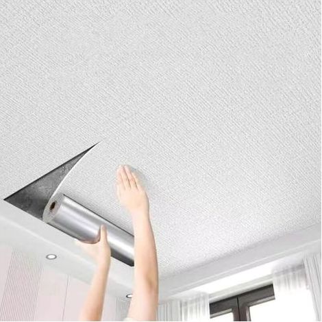 selbstklebende deckenplatten 50 cm x 5 m deckenverkleidung dekorative deckenpaneele fur die wohnzimmergestaltung (1/5)