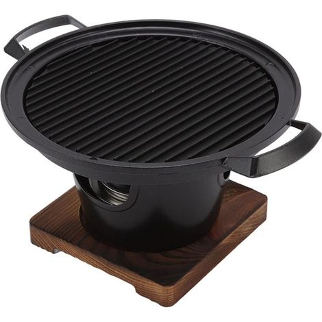 Petit barbecue de table, barbecue portable au charbon de bois, antiadhésif, barbecue au charbon de bois sans fumée pour barbecue d'intérieur. (1/5)