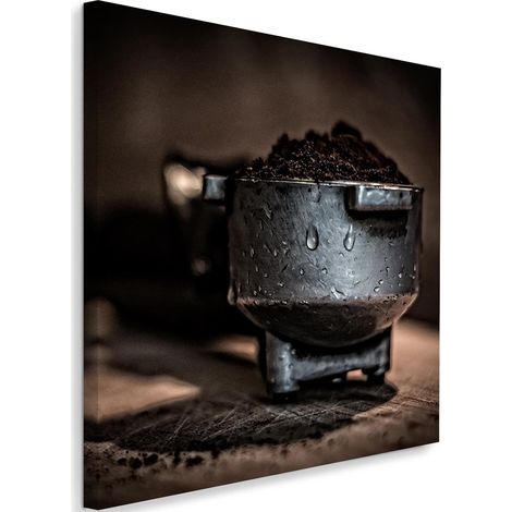 Tableau sur toile Café moulu marron 40x40 (1/5)