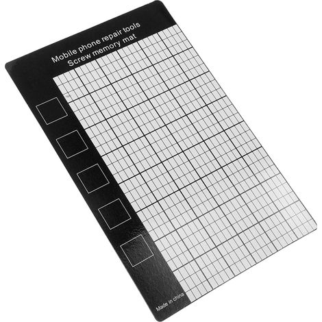 Tapis Magnétique Vis en Coton Ultra-fin avec Design en Grille, Plateforme Stable pour Réparation D'ordinateurs Portables et Rangement Sécurisé des Composants (1/5)