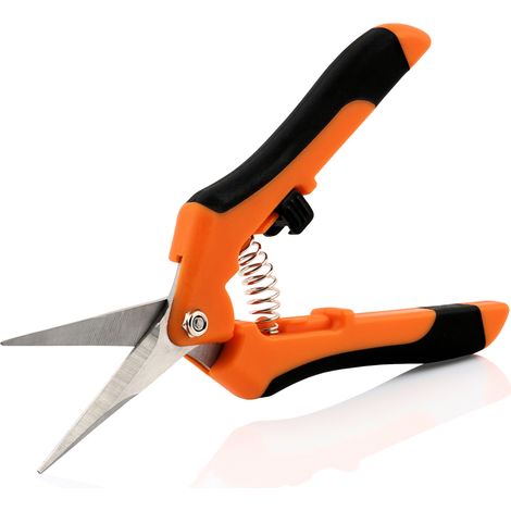 Zelsius Ernteschere  gerade Klinge  ergonomischer Griff  orange / schwarz