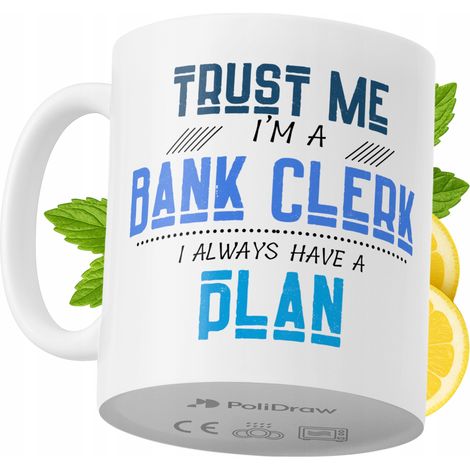 Taza de café/té divertida y humorística para empleados de banco. Taza con diseño gráfico y texto gracioso para cumpleaños, santos y días festivos. Taza premium para ocasiones especiales en casa, la of (1/5)