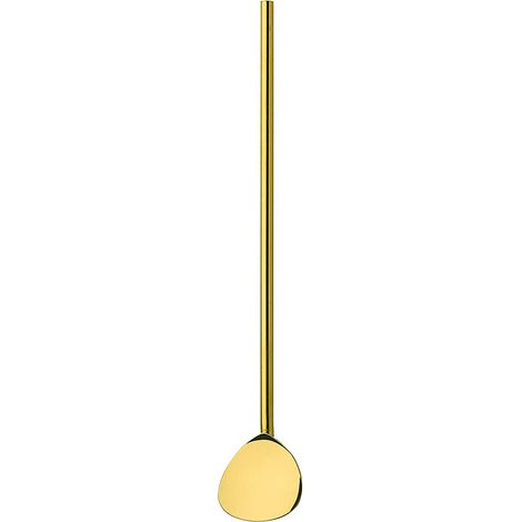 Cocktaillöffel mit Strohhalm, 6 Stück, 20 cm, Edelstahl, goldfarben, Coffee Culture / Cilio