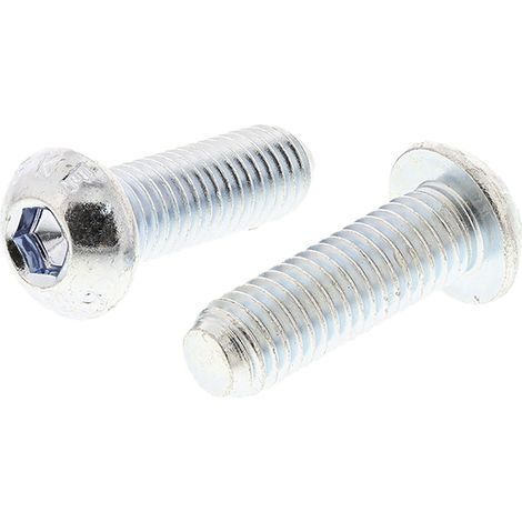 Vis à six pans creux, M8 x 25mm, tête Vis bombée à tête creuse hexagonale, en Acier ( Prix pour Boîte de 50 )
