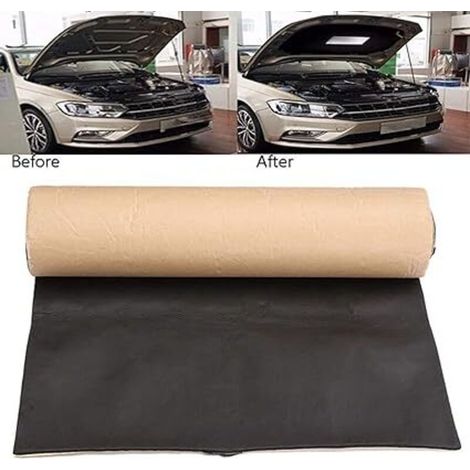 Tapis insonorisant étanche 100cm x 50cm x 6mm – Isolation phonique pour voiture – Réduit bruit moteur et vibrations – Mousse autoadhésive (1/5)