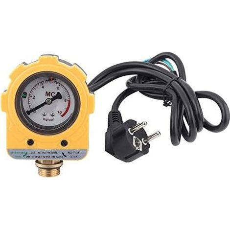 220V 010 bar Elektronischer Druckschalter, einstellbare Druckschaltereinheit für Wasserpumpen (EU-Stecker) - (1/5)