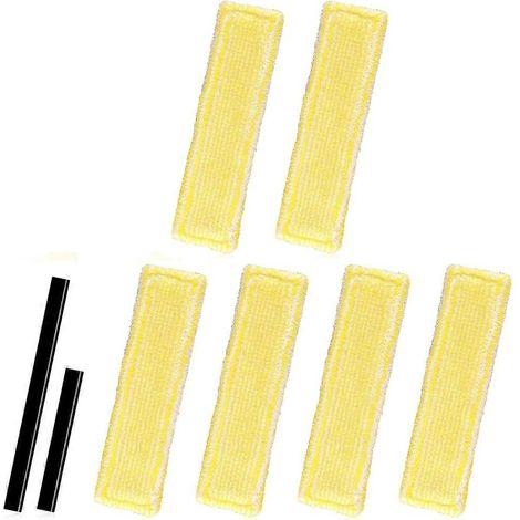 Pièces de rechange pour aspirateurs à vitres Karcher WV2 et WV5 : accessoires, lèvre de lame en caoutchouc, housses de balai en microfibre (1/5)