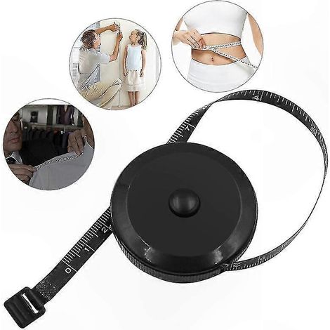 Ruban à mesurer souple 60 pouces et 1,5 mètre, lot de 2 outils de couture et bricolage, mètre ruban flexible pour tailleur et artisanat, double longueur de mesure (1/3)