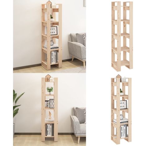 Bibliothèque/Séparateur de pièce 41x35x160 cm Pin massif - Bibliothèque - Meuble De Rangement - Étagère - Séparateur De Pièce - Bibliothèque En Bois - Home & Living (1/5)