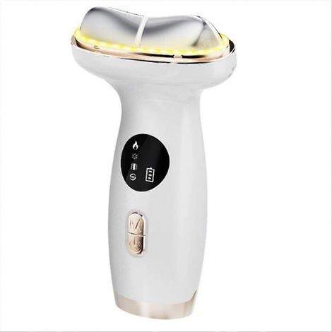 Wärme- und Kältemassagegerät, Rotlichttherapie für Gesicht, Hals und Augen: Lifting, Straffung, Abschwellung, LED-Sculpting für die Hautpflege (1/5)