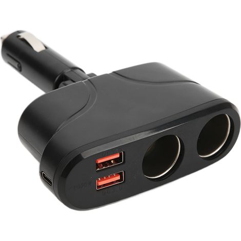 110-W-Multifunktions-2-in-1-Hochleistungs-Kfz-Ladegerät, Dual-QC3.0-Schnellladung, DC 12 V/24 V für iOS 11/12/11 Pro/X/8/7 (1/5)