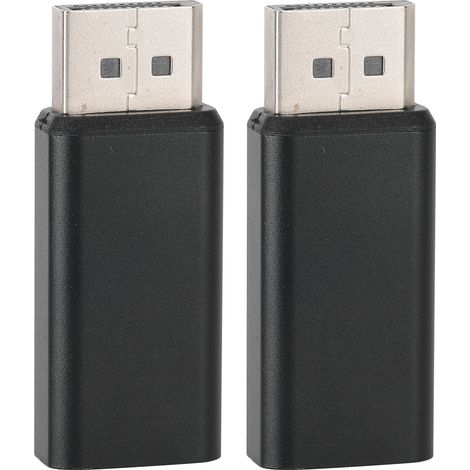 2Pcs Adaptateur DisplayPort Mâle vers HDMI Femelle pour Ordinateur, Écran HD et Projecteur (1/5)
