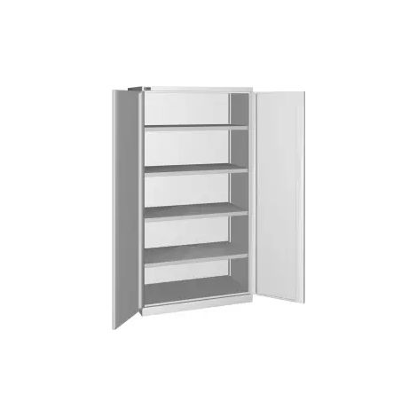 armadio in metallo fami "perfom" con 4 ripiani grigio chiaro 102,3x55,5x200 cm (1/2)