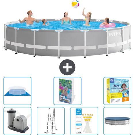 Prism Frame Pool Rund - 610x132 cm - 8-teilig S546
