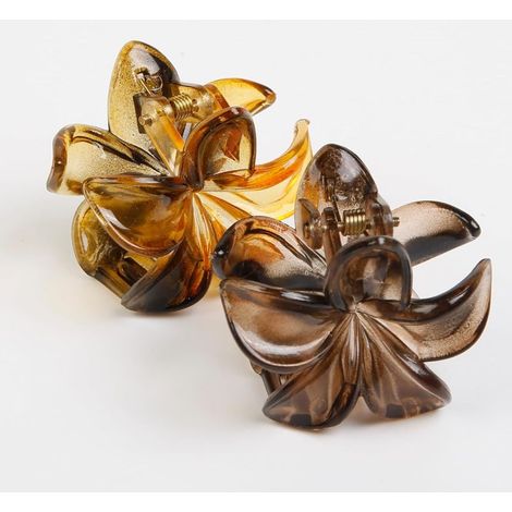 Juego de 6 pequeñas pinzas para el cabello con diseño floral para mujer, bonitas pinzas con estampado hawaiano, antideslizantes, accesorios para el cabello (colores disponibles).