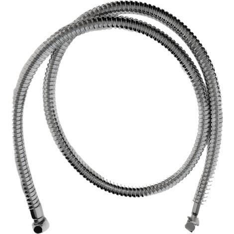 Bagnoclic – Tuyau flexible de douche 120 cm en acier inoxydable – Raccords femelles 3/8 – Bouchons et joints inclus (1/2)