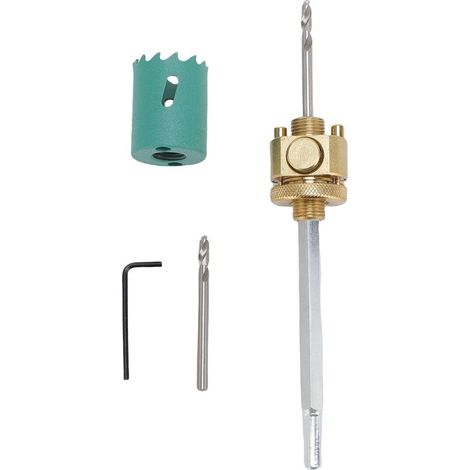Ouvre-trou à dégagement rapide, tige hexagonale de 7.5mm, Downlight en acier allié pour plaques de plâtre, bois massif 110mm (1/5)