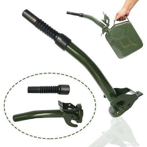 Bec verseur pour bidon d'essence, bec verseur flexible pour jerrican à essence 5 l, 10 l, 20 l, 30 l, tuyau de carburant pour bidon en métal 20 l d'essence (1/5)