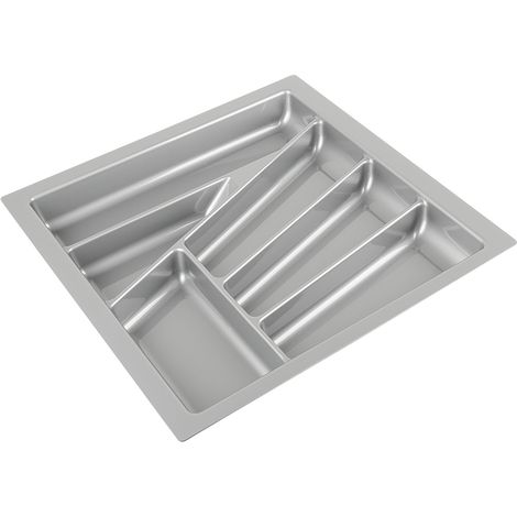 Bandeja para cubiertos 430x435mm plata metalizada SANS MARQUE