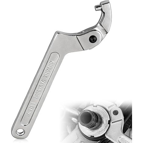 Adjustable Hook Wrench 32-76 mm, Carbon Hook Wrench Shape C (1/5)