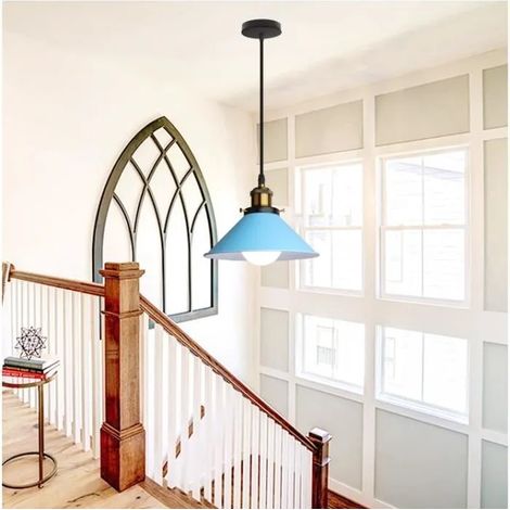 Moderne Suspension Luminaire en Métal,Lustre Plafonnier Industrielle Vintage Style Edison pour Salon Chambre (1/4)