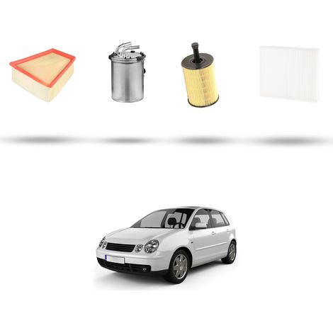 Kit tagliando 4 filtri compatibile con Vw POLO IV (9N) 1.4 TDI 51kw Dal 2005 al 2009 (1/5)